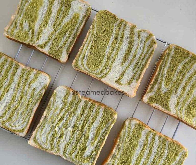 matcha swirl milk bread